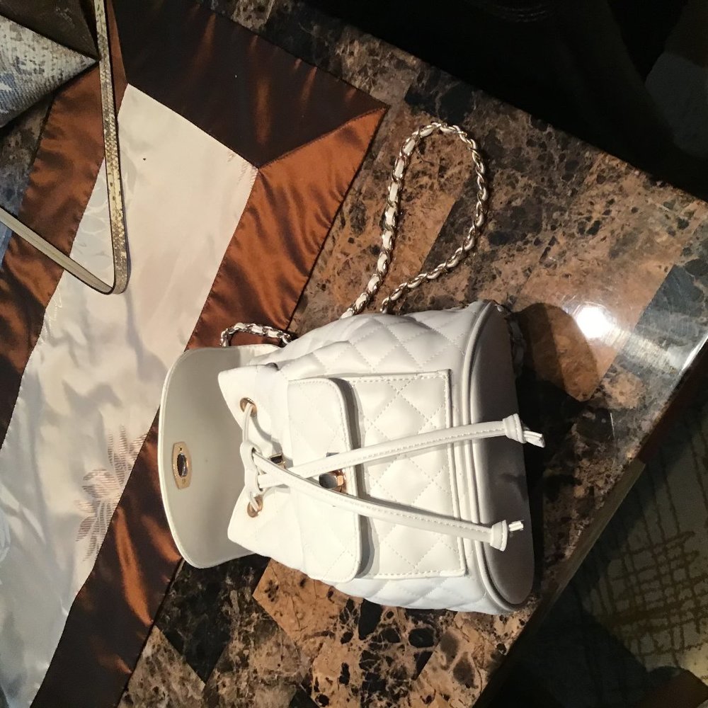 White Small Backpack